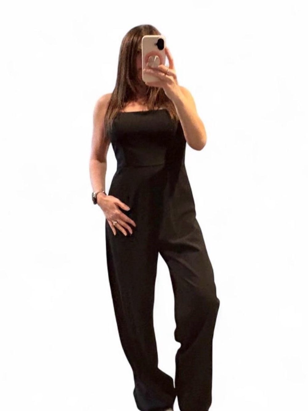 Classic Black Strapless Jumpsuit
